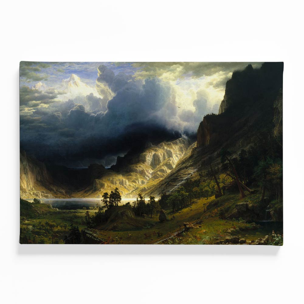 Storm in the mountain Canvas