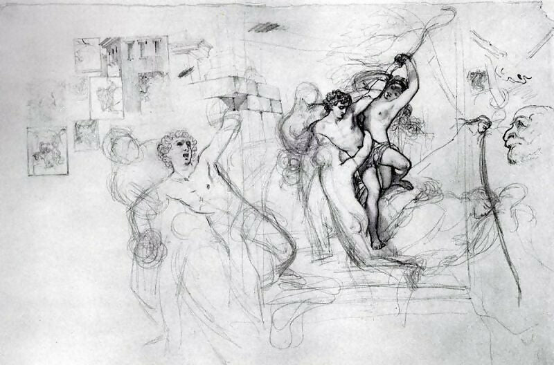 KarlPavlovichBryullov–Hylasdrawnintothewaterbynymphs.1823-1827 50X40 Canvas