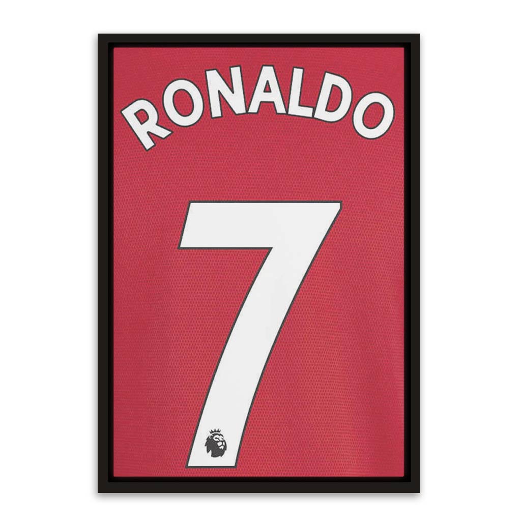 Ronaldo No 07 Black Canvas frame acrylic canvas Frames