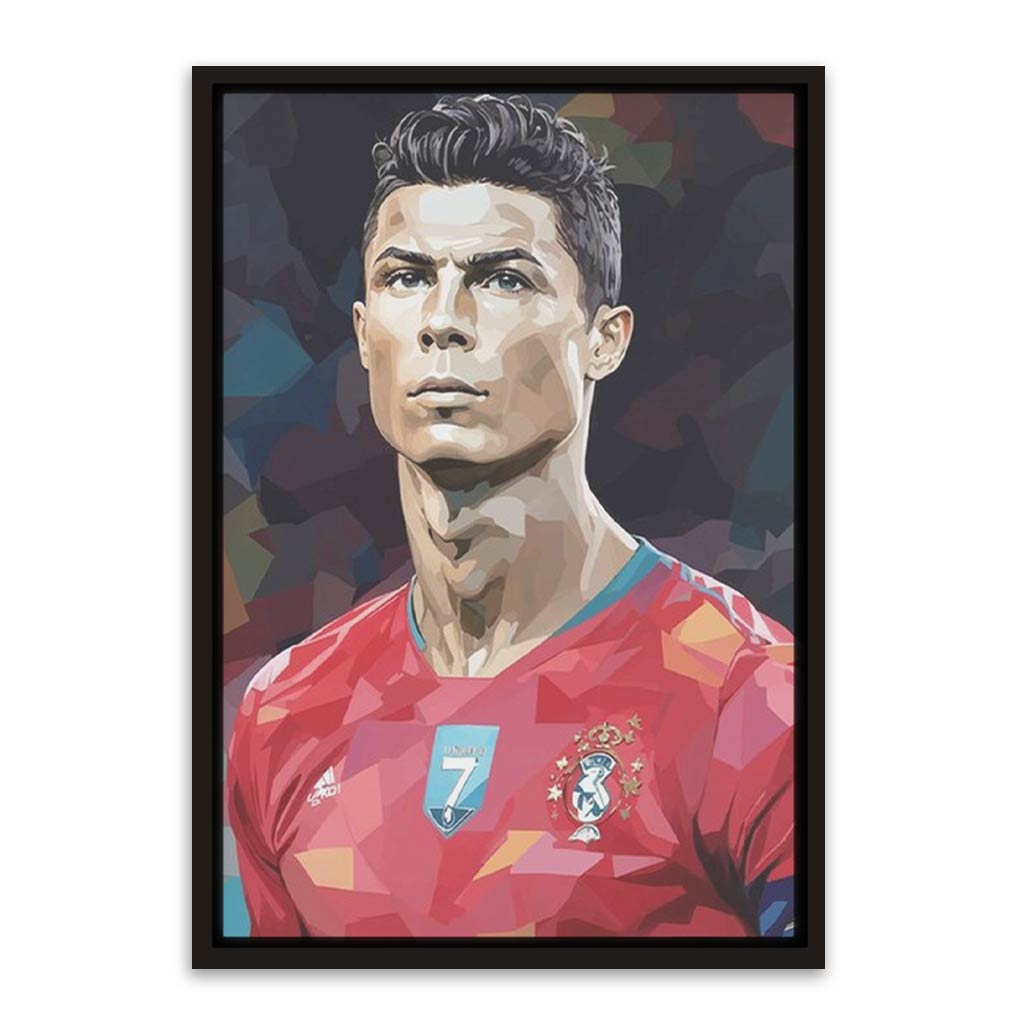 Ronaldo Black Canvas frame acrylic canvas Frames