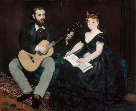 Edouard Manet – The Music Lesson 50X40 Canvas