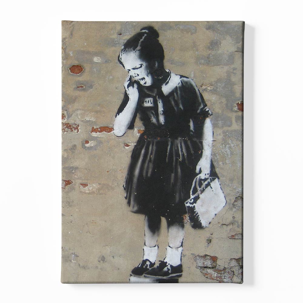 BANKSY ART 12 Canvas acrylic canvas Frames