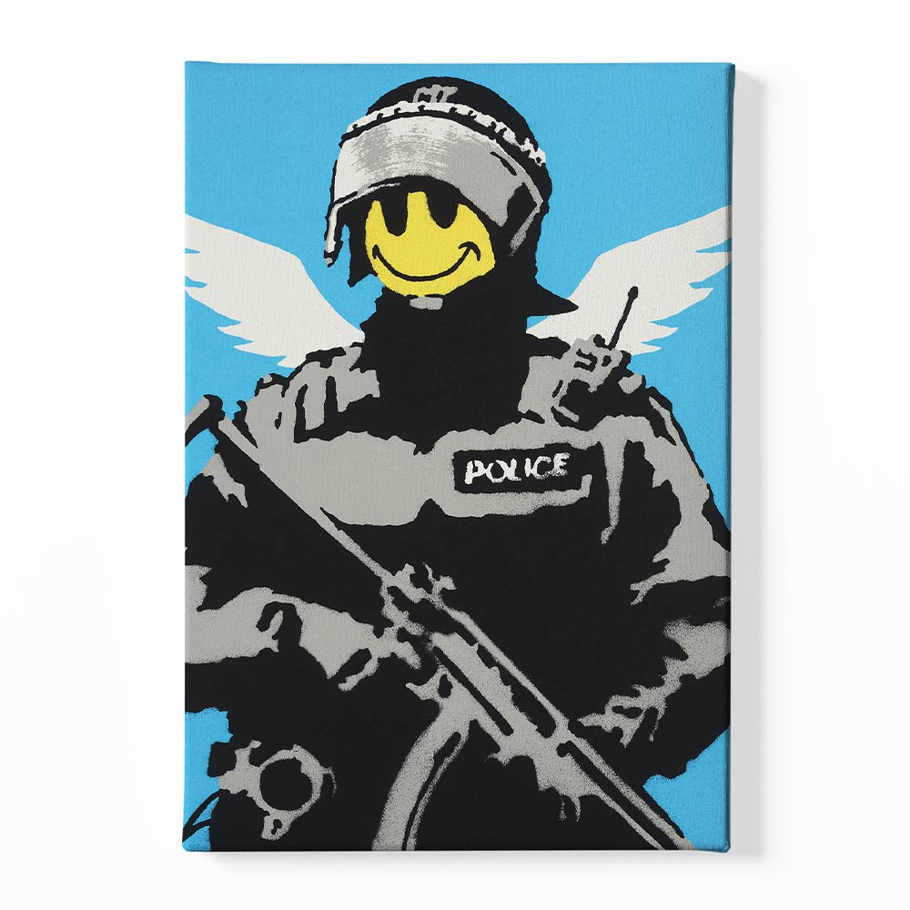 BANKSY ART 16 Canvas acrylic canvas Frames