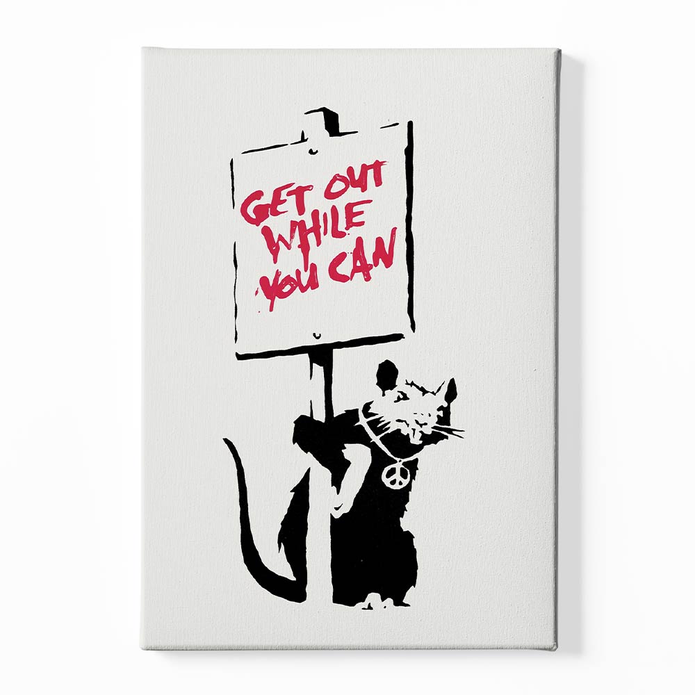 BANKSY ART 8 acrylic canvas Frames