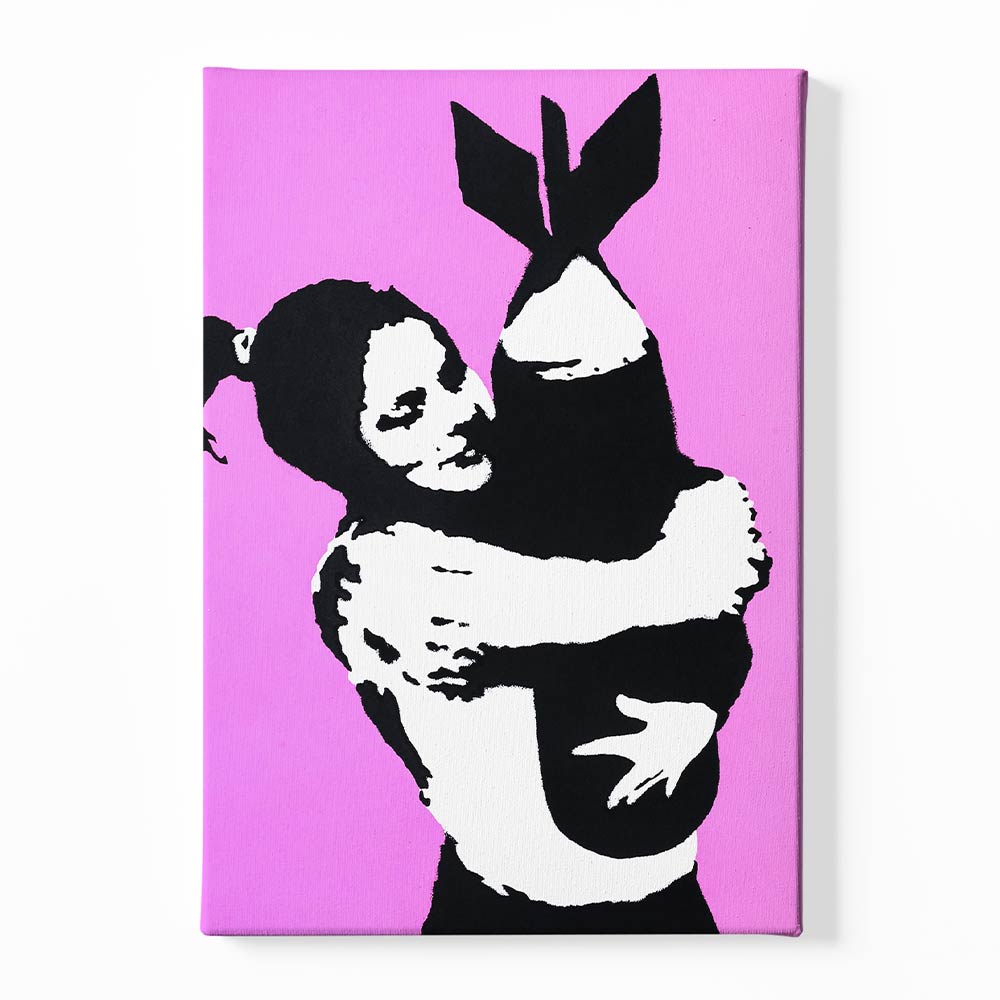 BANKSY ART 24 Canvas acrylic canvas Frames