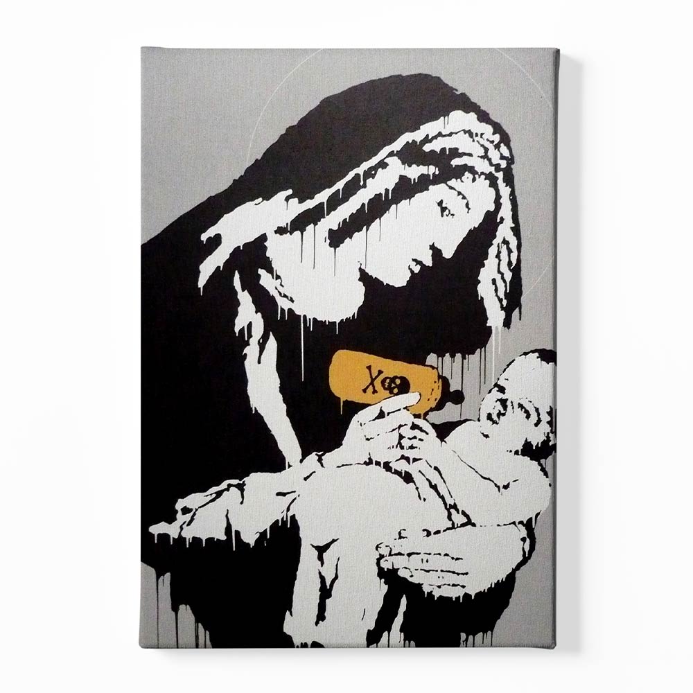 BANKSY ART 28 acrylic canvas Frames