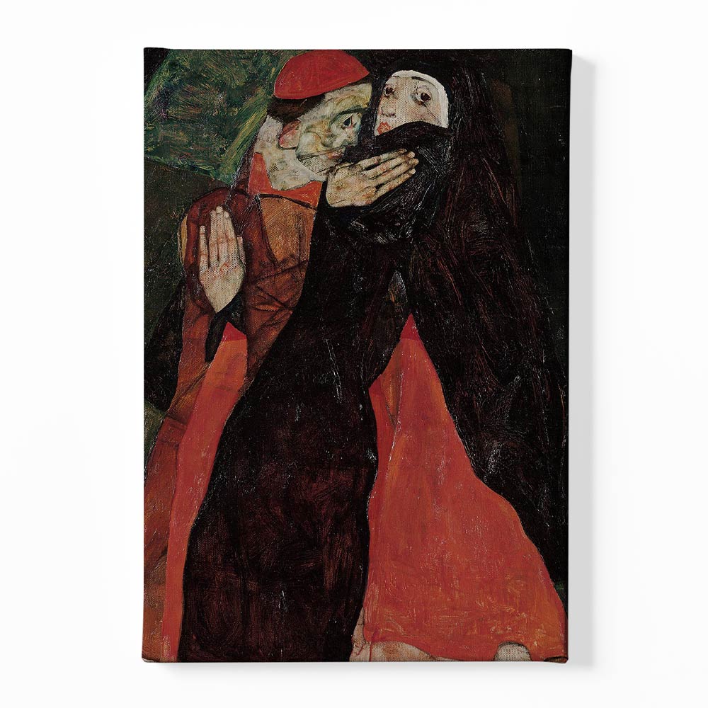 Egon Schiele - Cardinal and Nun Canvas acrylic canvas Frames