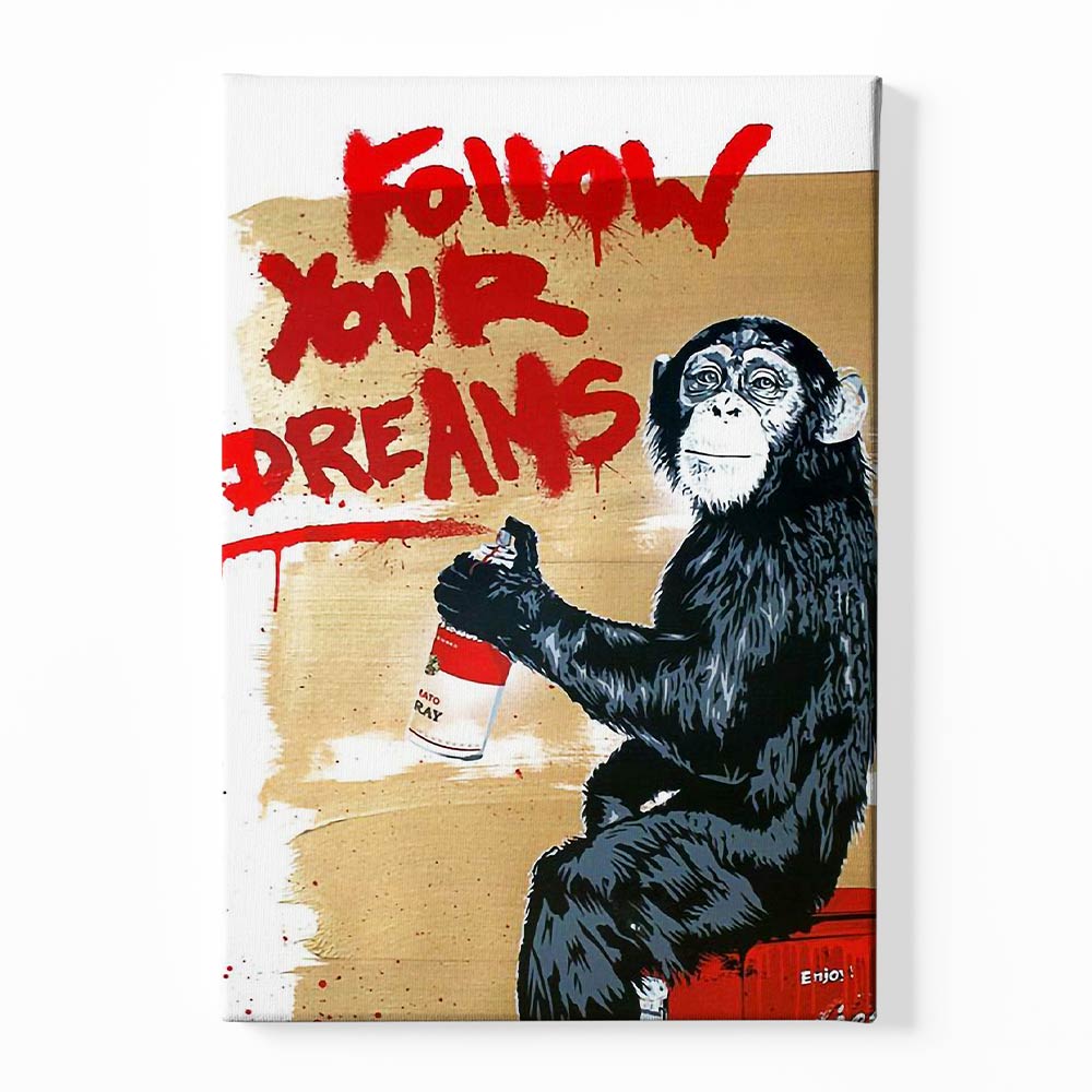 BANKSY ART 23 Canvas acrylic canvas Frames