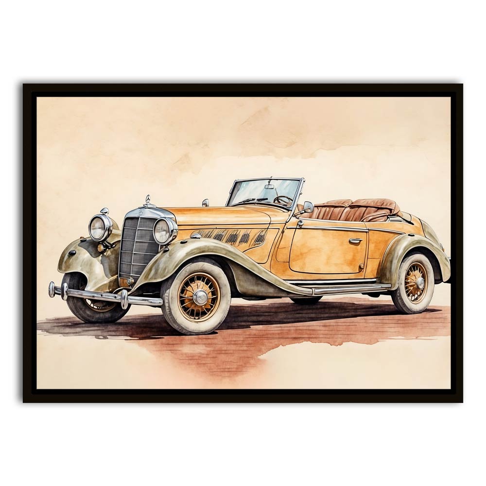 Car 12 Black Canvas frame acrylic canvas Frames