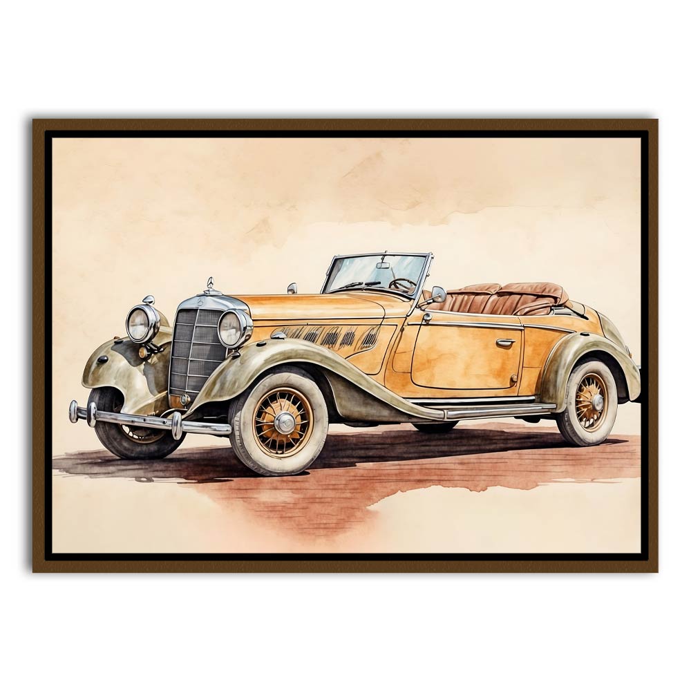 Car 12 Brown Canvas frame acrylic canvas Frames