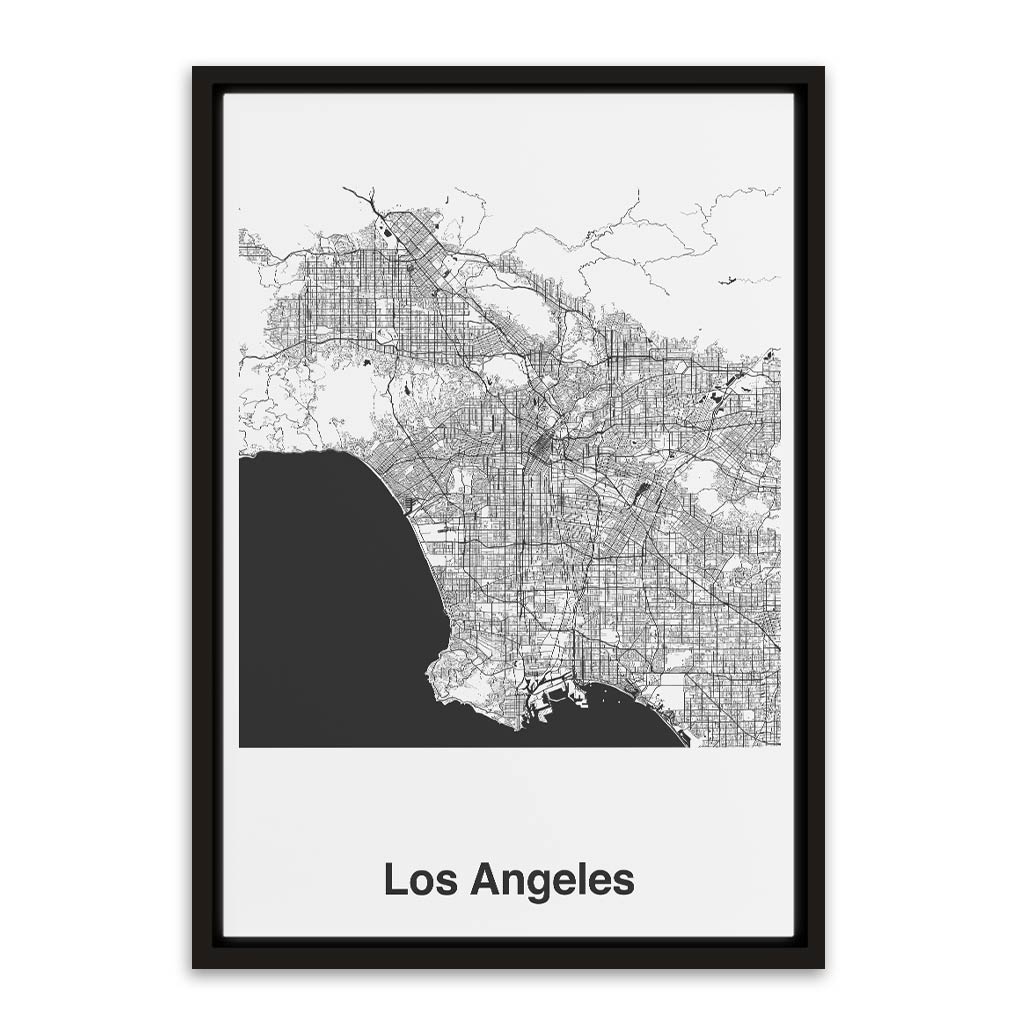 Los Angeles Black Canvas frame acrylic canvas Frames