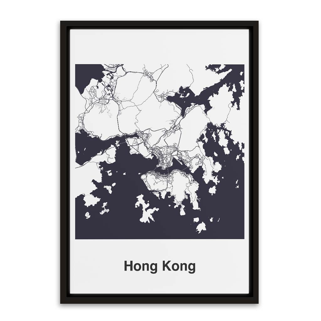 Hong Kong Black Canvas frame acrylic canvas Frames