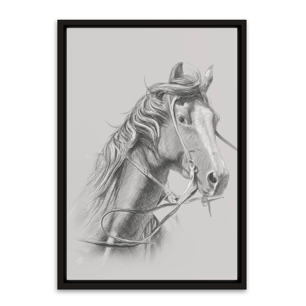 Horse Black Canvas frame acrylic canvas Frames