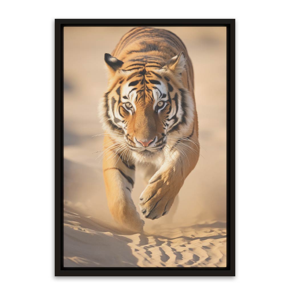 Wild Tiger Black Canvas frame acrylic canvas Frames