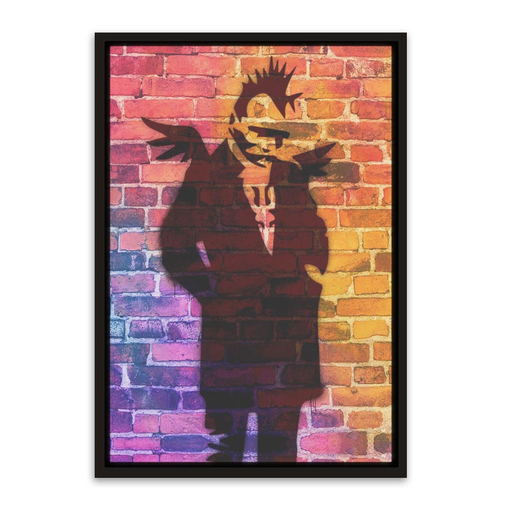 BANKSY ART 22 Black Canvas frame acrylic canvas Frames