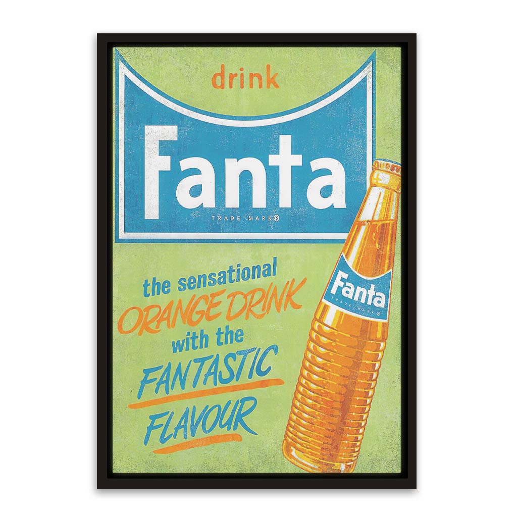 Fanta 1 Black Canvas frame acrylic canvas Frames