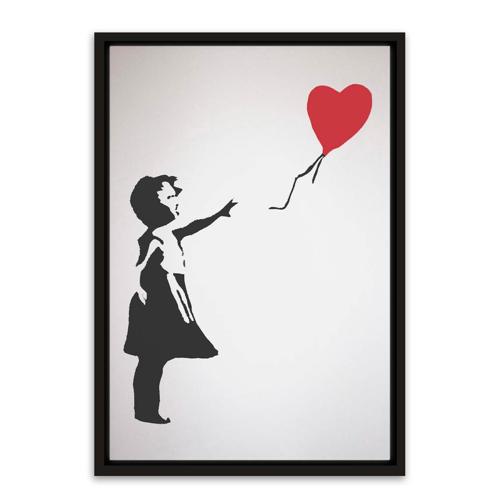 BANKSY ART 4 Black Canvas frame acrylic canvas Frames