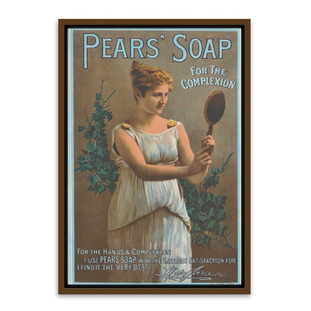 Pears soap Brown Canvas frame acrylic canvas Frames