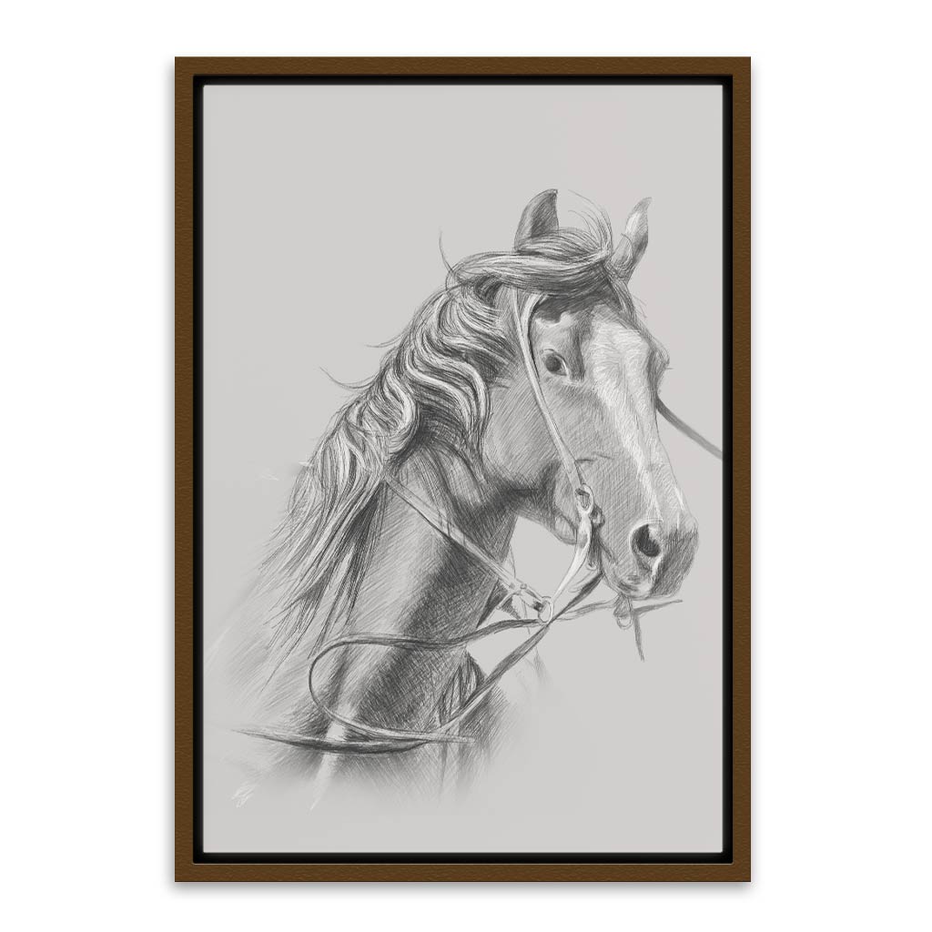 Horse Brown Canvas frame acrylic canvas Frames