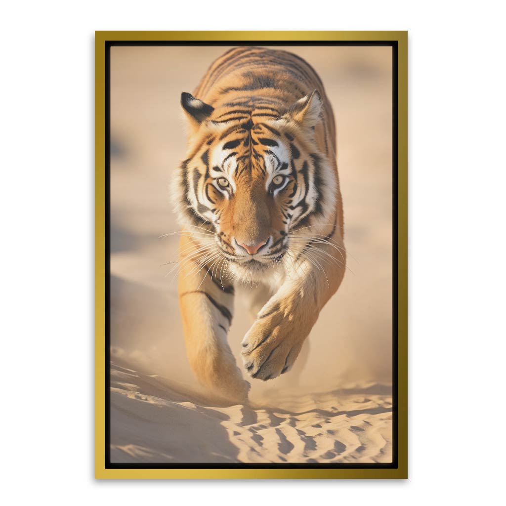 Wild Tiger Gold Canvas frame acrylic canvas Frames