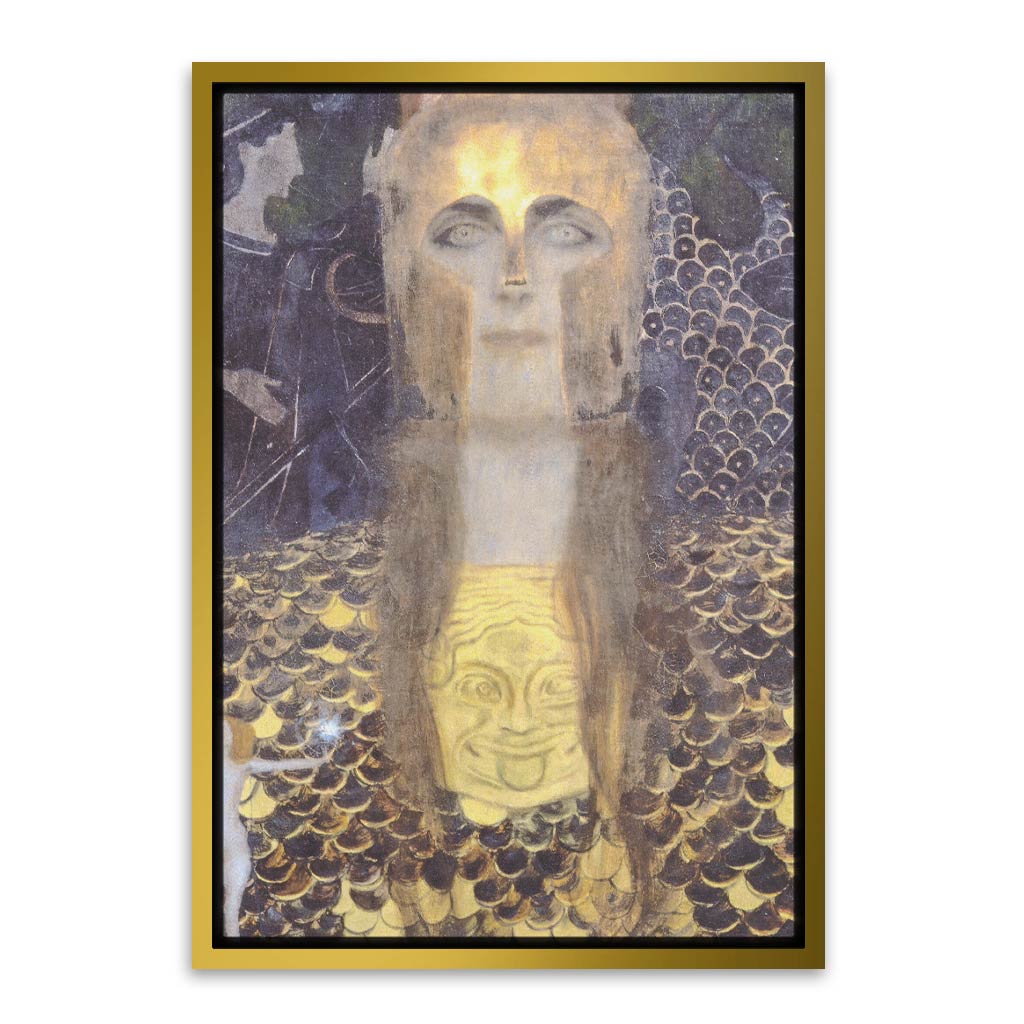 Pallas Athene Gold Canvas frame acrylic canvas Frames