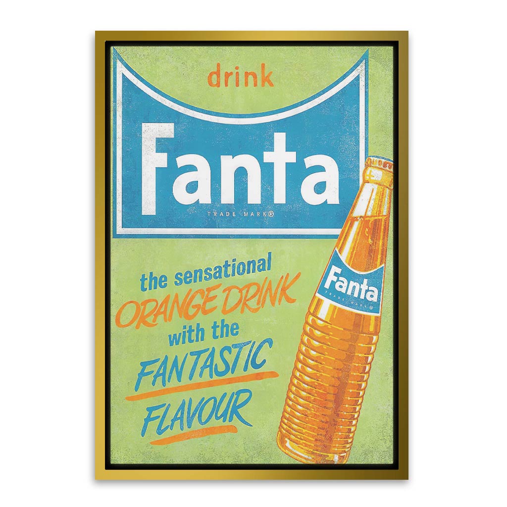 Fanta 1 Gold Canvas frame acrylic canvas Frames