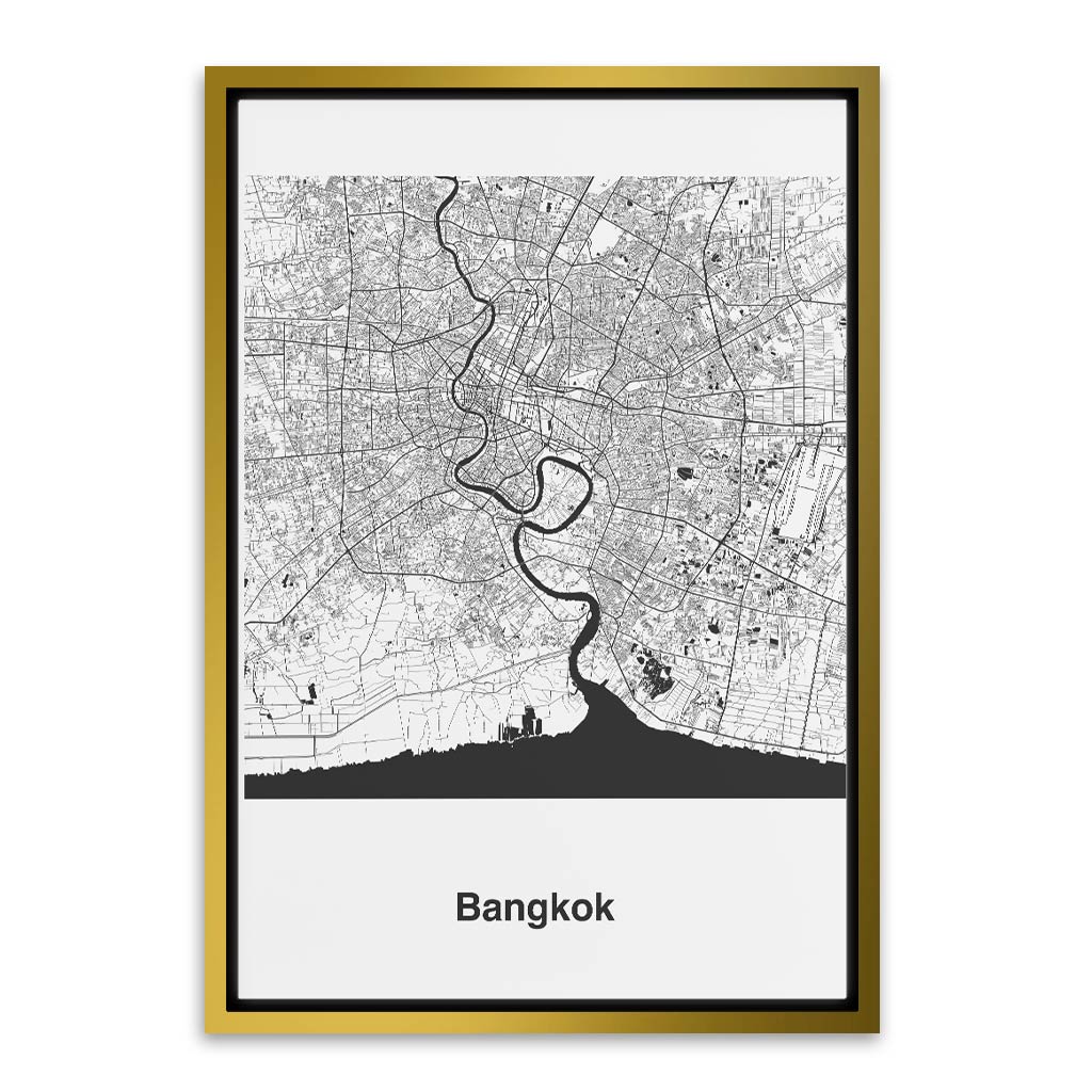 Bangkok Gold Canvas frame acrylic canvas Frames