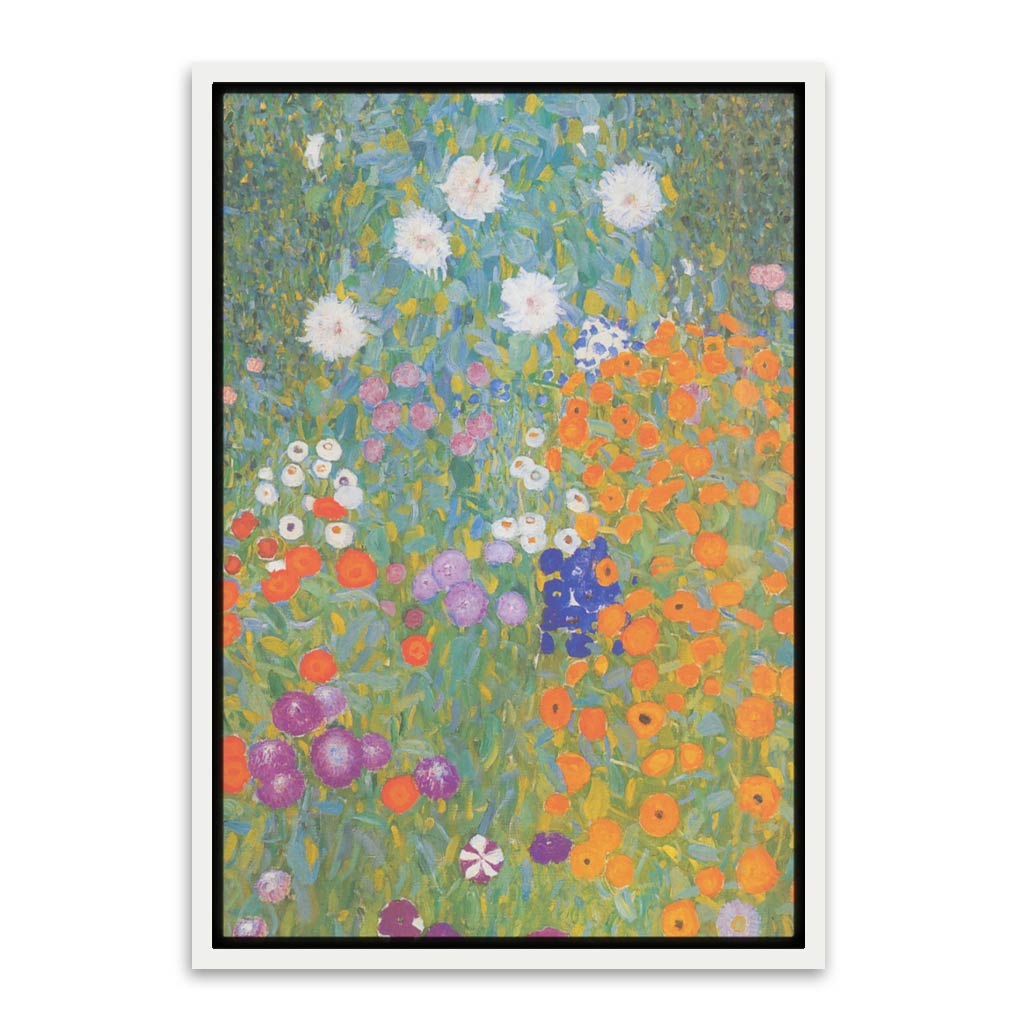 Flower garden White Canvas frame acrylic canvas Frames