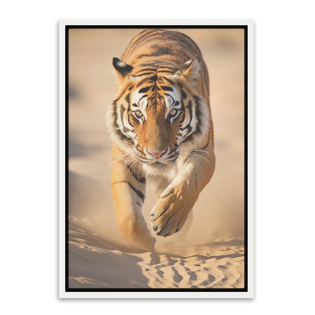 Wild Tiger White Canvas frame acrylic canvas Frames