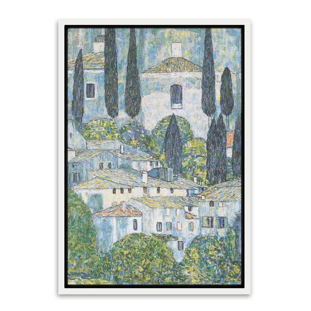 Kirche in Cassone 1913 White Canvas frame acrylic canvas Frames