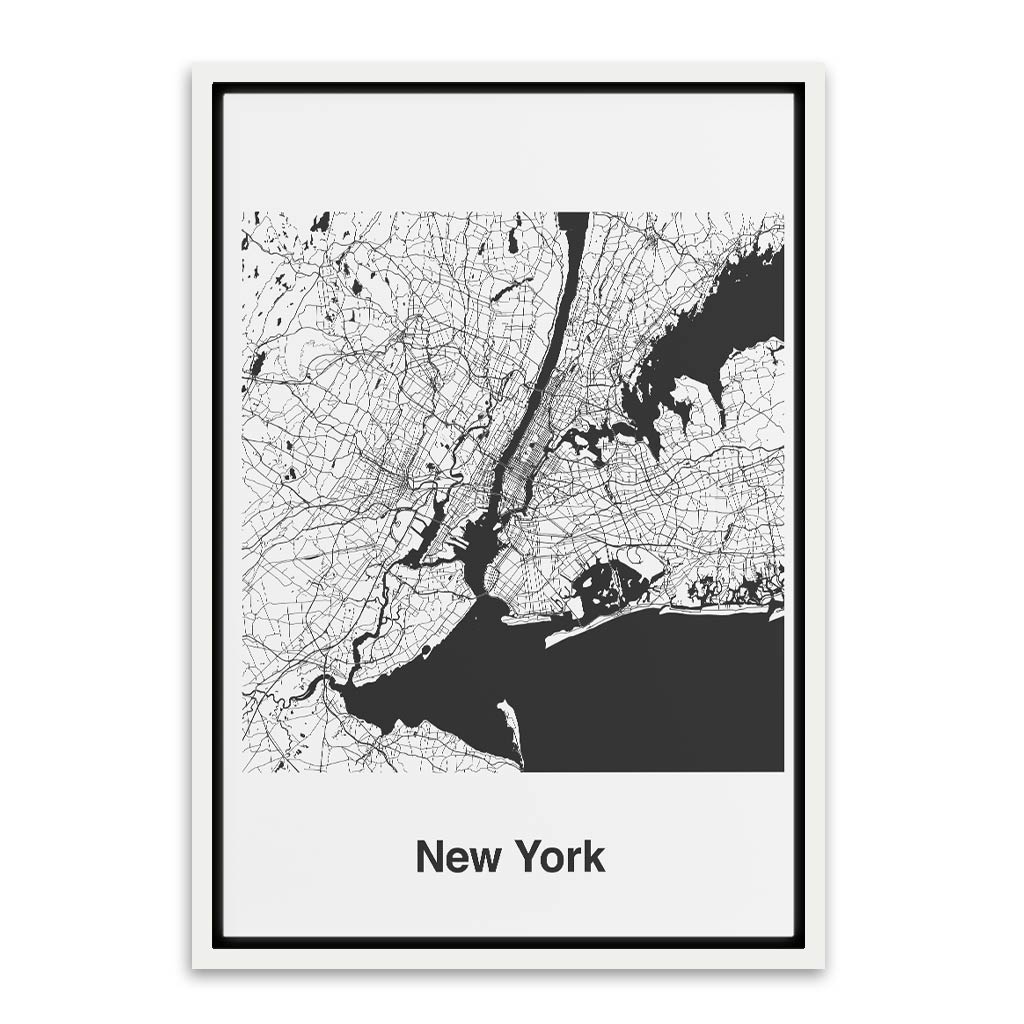 New York White Canvas frame acrylic canvas Frames