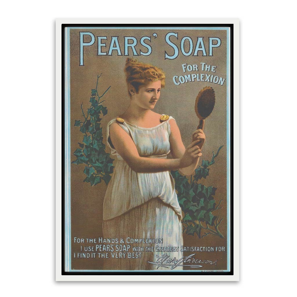 Pears soap White Canvas frame acrylic canvas Frames