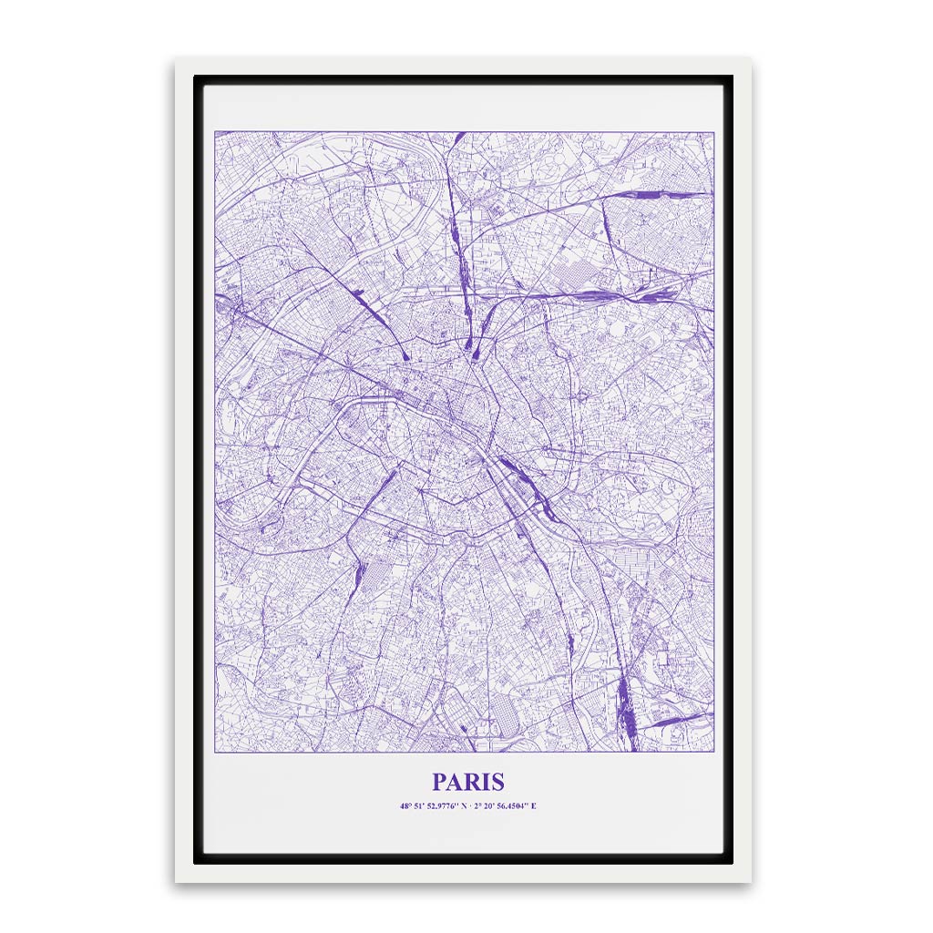 Paris White Canvas frame acrylic canvas Frames