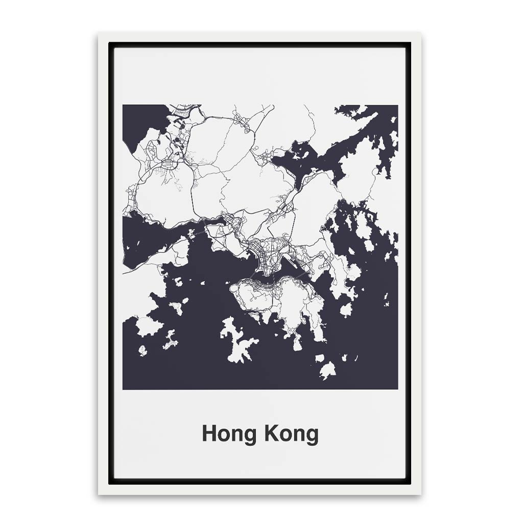 Hong Kong White Canvas frame acrylic canvas Frames