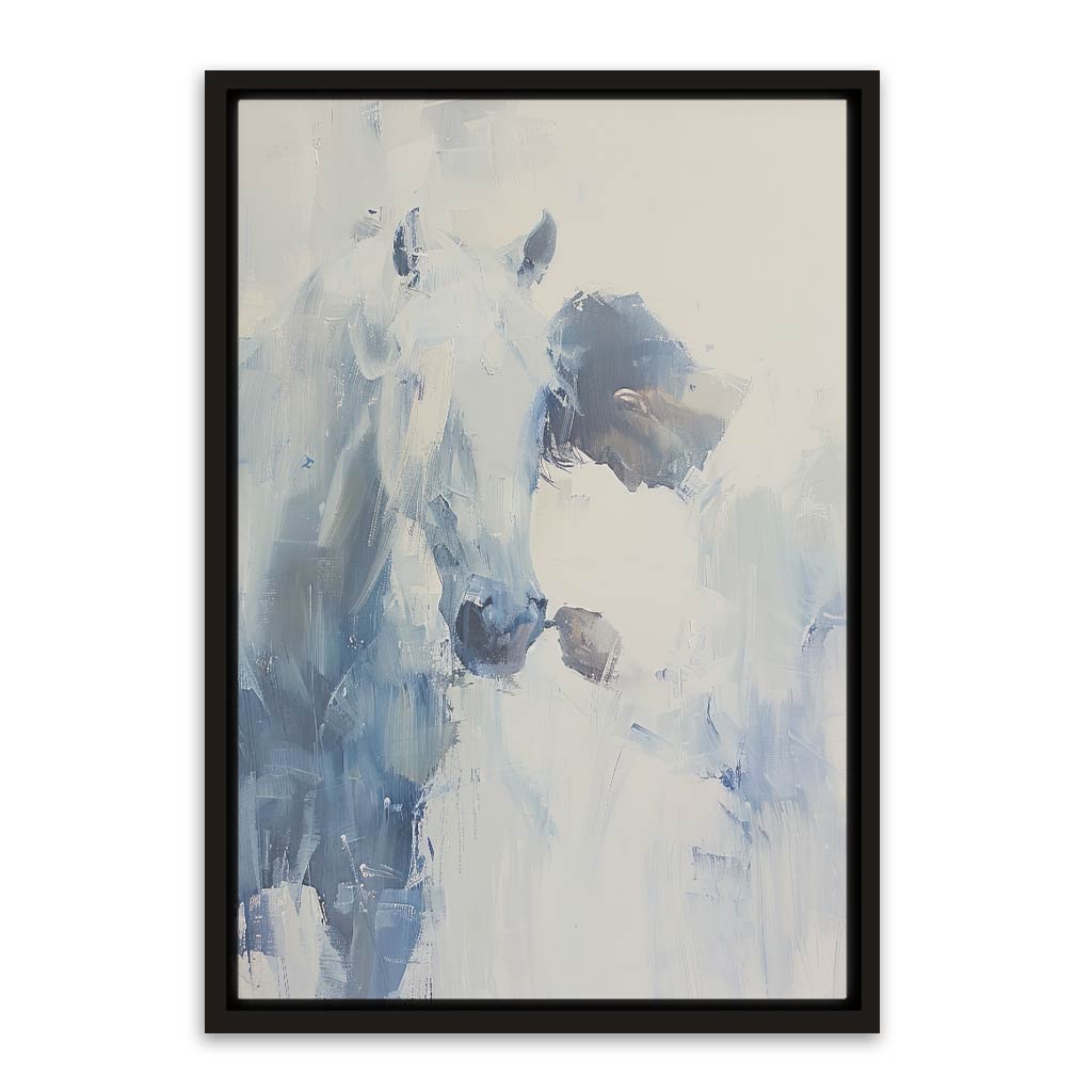 Horse Painting Black Canvas frame acrylic canvas Frames