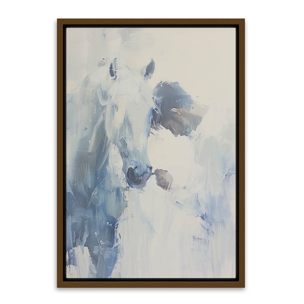 Horse Painting Brown Canvas frame acrylic canvas Frames