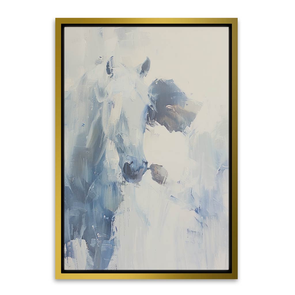 Horse Painting Gold Canvas frame acrylic canvas Frames