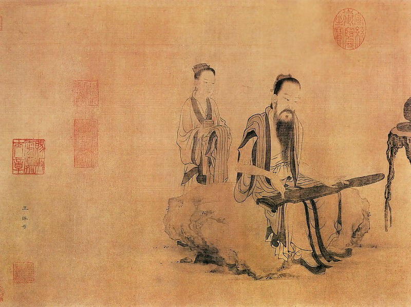 Chinese Artists of the Middle Ages (佚名 - 双兔图) – Unknown 45x60 Canvas