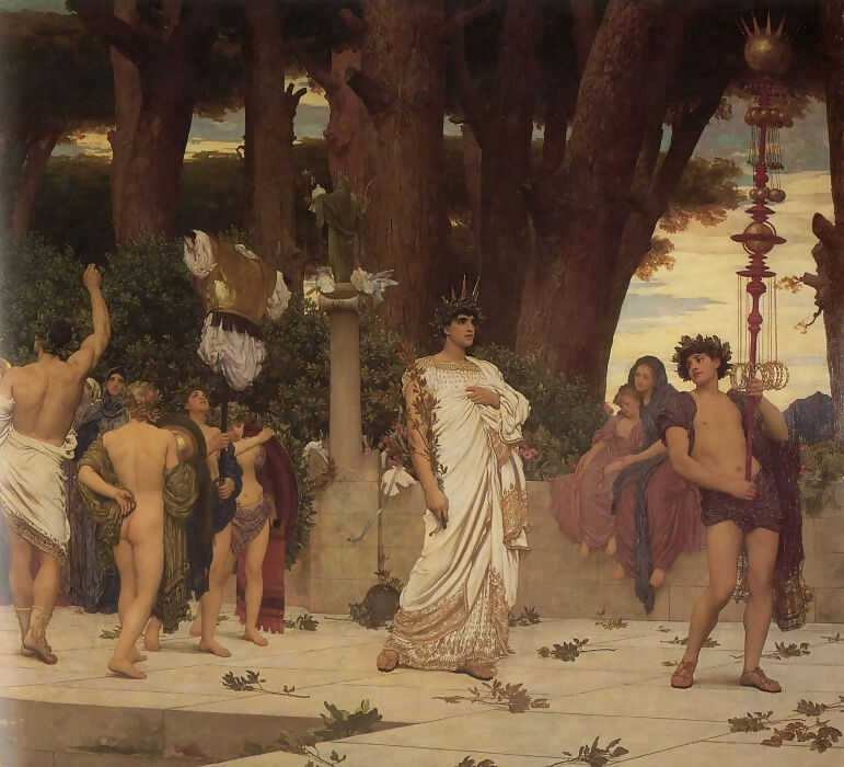 Frederic Leighton – Daphnephoria (fragment)s 70x100 Canvas
