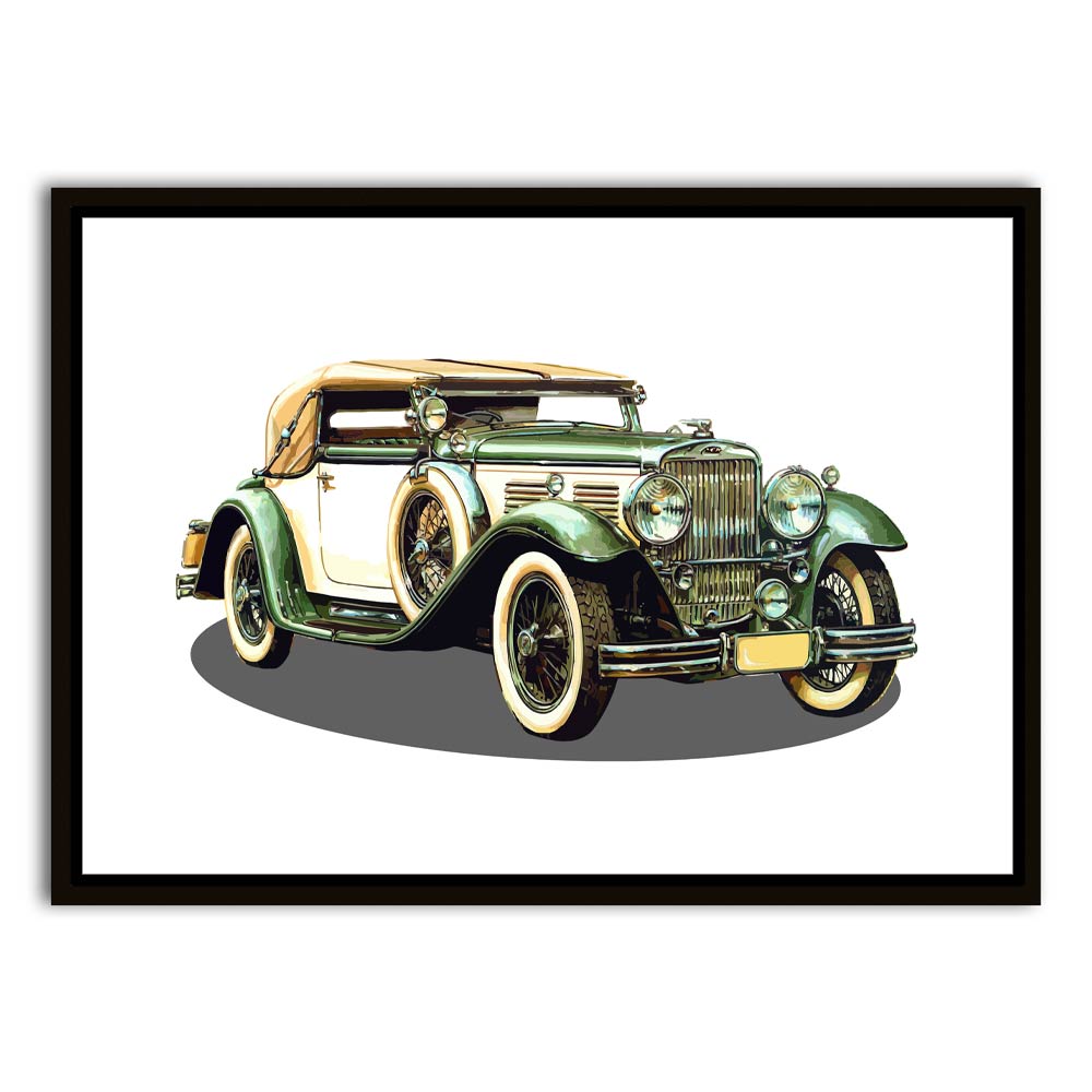 Car 10 Black Canvas frame acrylic canvas Frames