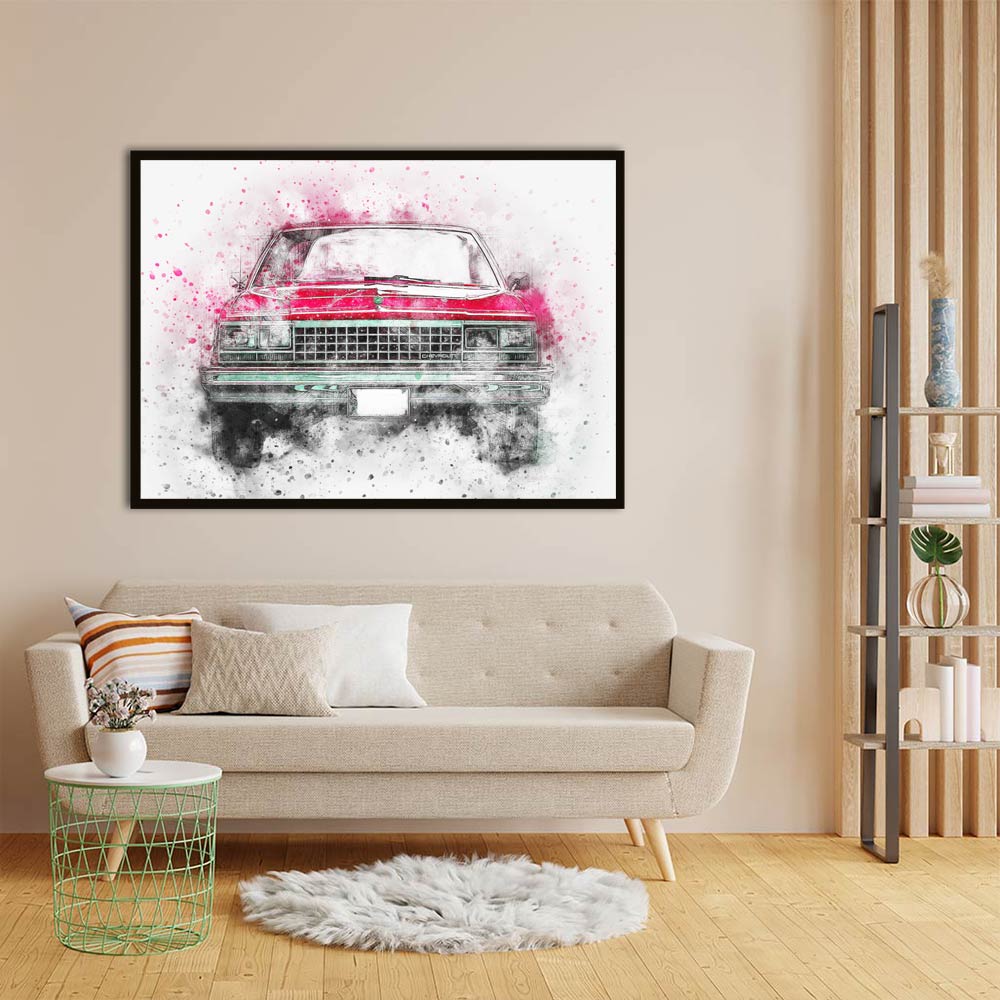 Car 1 acrylic canvas Frames