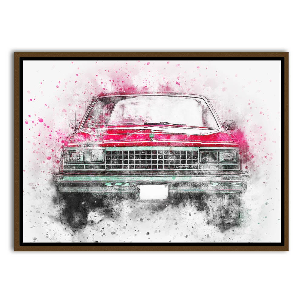 Car 1 Brown Canvas frame acrylic canvas Frames