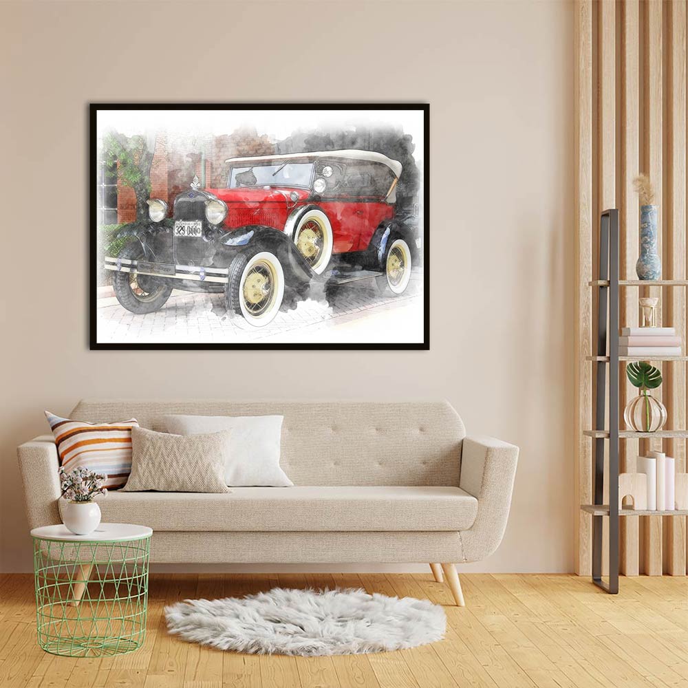 Car 2 acrylic canvas Frames