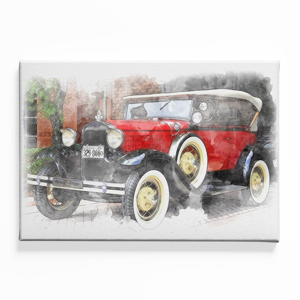 Car 2 Canvas acrylic canvas Frames