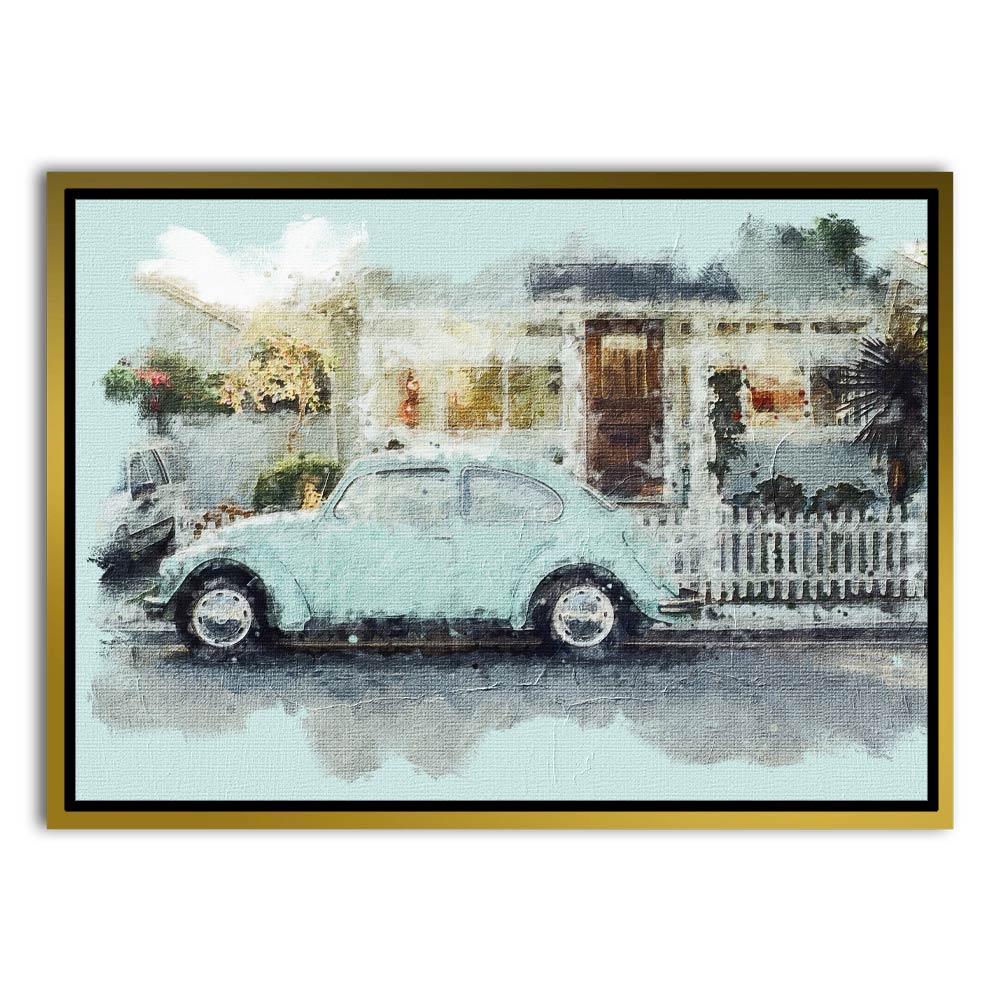 Car 3 Gold Canvas frame acrylic canvas Frames