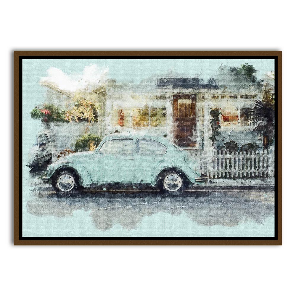 Car 3 Brown Canvas frame acrylic canvas Frames