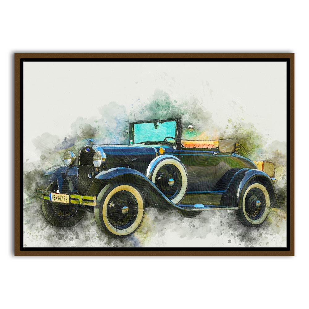 Car 4 Brown Canvas frame acrylic canvas Frames