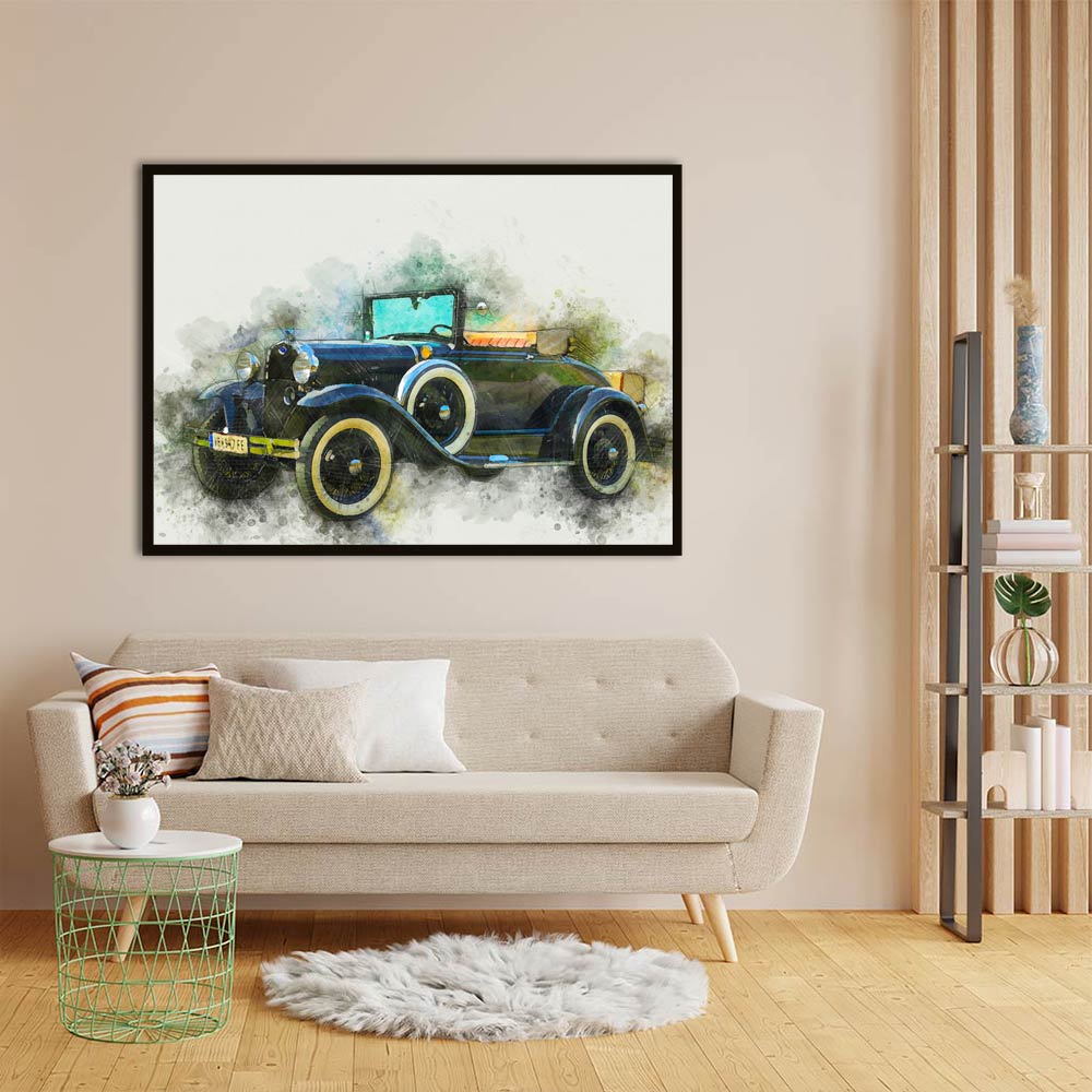 Car 4 acrylic canvas Frames