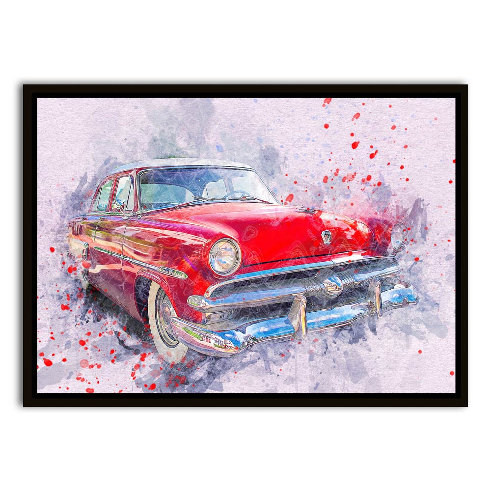 Car 5 Black Canvas frame acrylic canvas Frames