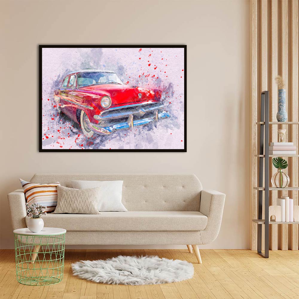 Car 5 acrylic canvas Frames